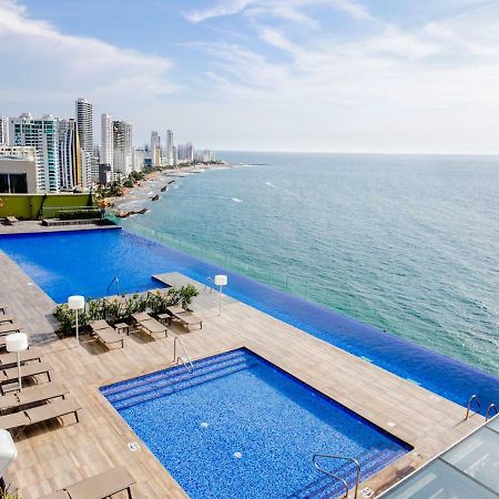 Apartamento En Lujoso Edificio H2 Plaza Bocagrande Картахена Экстерьер фото