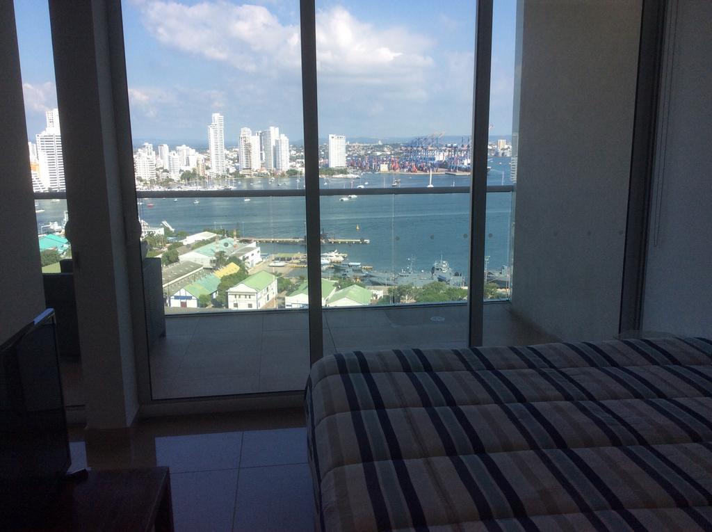 Apartamento En Lujoso Edificio H2 Plaza Bocagrande Картахена Экстерьер фото