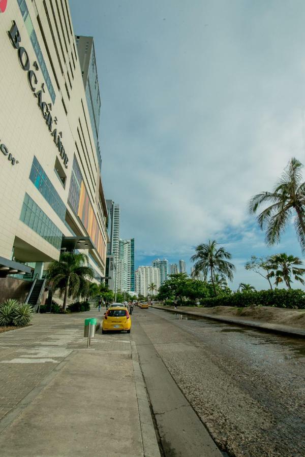 Apartamento En Lujoso Edificio H2 Plaza Bocagrande Картахена Экстерьер фото